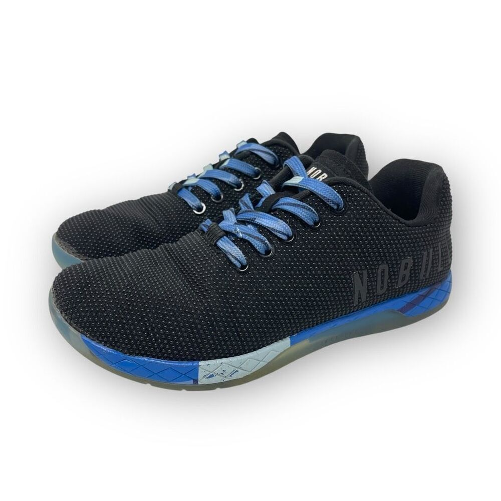 NOBULL Nobull Trainers Cross Strength Training Shoes Black Blue Women’s Size 8
